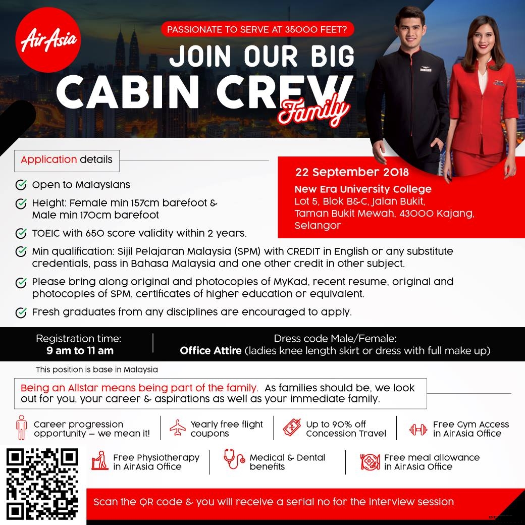 Airasia Cabin Crew Walk In Interview Kuala Lumpur September 2018 Better Aviation